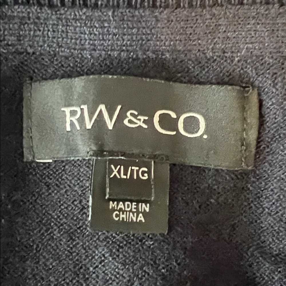 RW & CO‎ Men’s Striped Crewneck Sweater Size XL - Picture 9 of 10